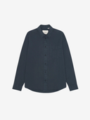 Les Deux M Shirts Garment Dyed Shirt - India Ink Blue