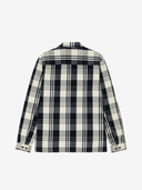 Les Deux M Shirts Structured Check Overshirt - Dark Navy Blue