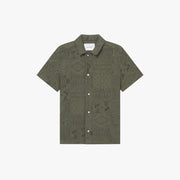 Les Deux M SS Button Down Olive Night / S Hector Lace SS Shirt