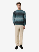 Les Deux M Sweaters Gradient Roundneck Knit - Mediterranea Green