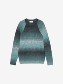 Les Deux M Sweaters Gradient Roundneck Knit - Mediterranea Green