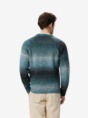 Les Deux M Sweaters Gradient Roundneck Knit - Mediterranea Green