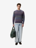 Les Deux M Sweaters Gradient Roundneck Knit - Spiced Plum Purple