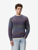 Les Deux M Sweaters Gradient Roundneck Knit - Spiced Plum Purple