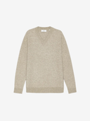 Les Deux M Sweaters Melange V-Neck Knit - Light Sand Melange