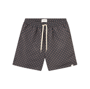 Les Deux M Swim Stan AOP Swim Shorts 2.0, Dark Navy/Washed Denim Blue