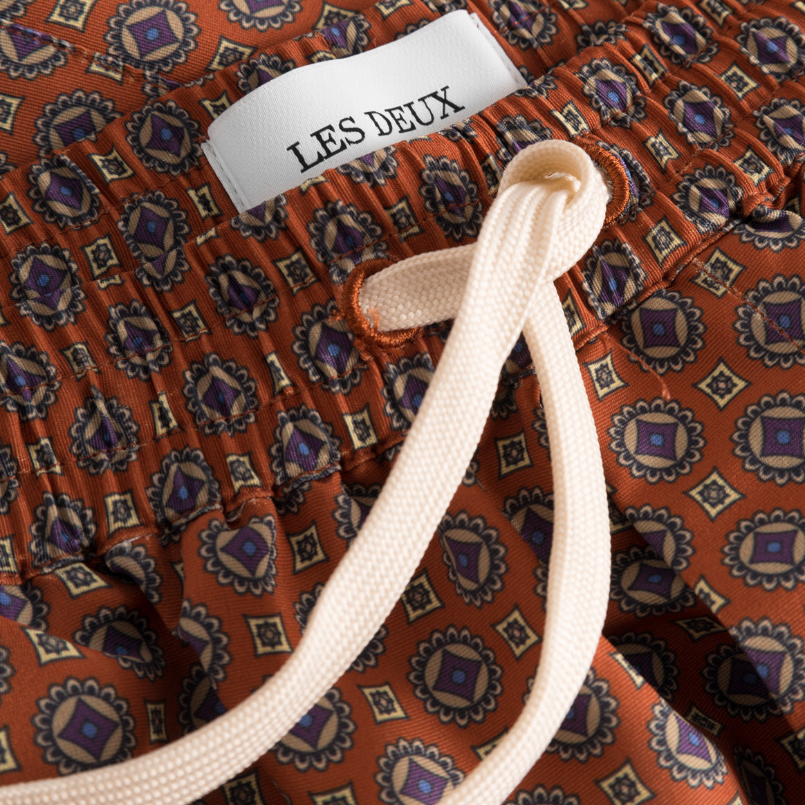 Les Deux M Swim Stan AOP Swim Shorts 2.0, Terrocotta/Pineapple