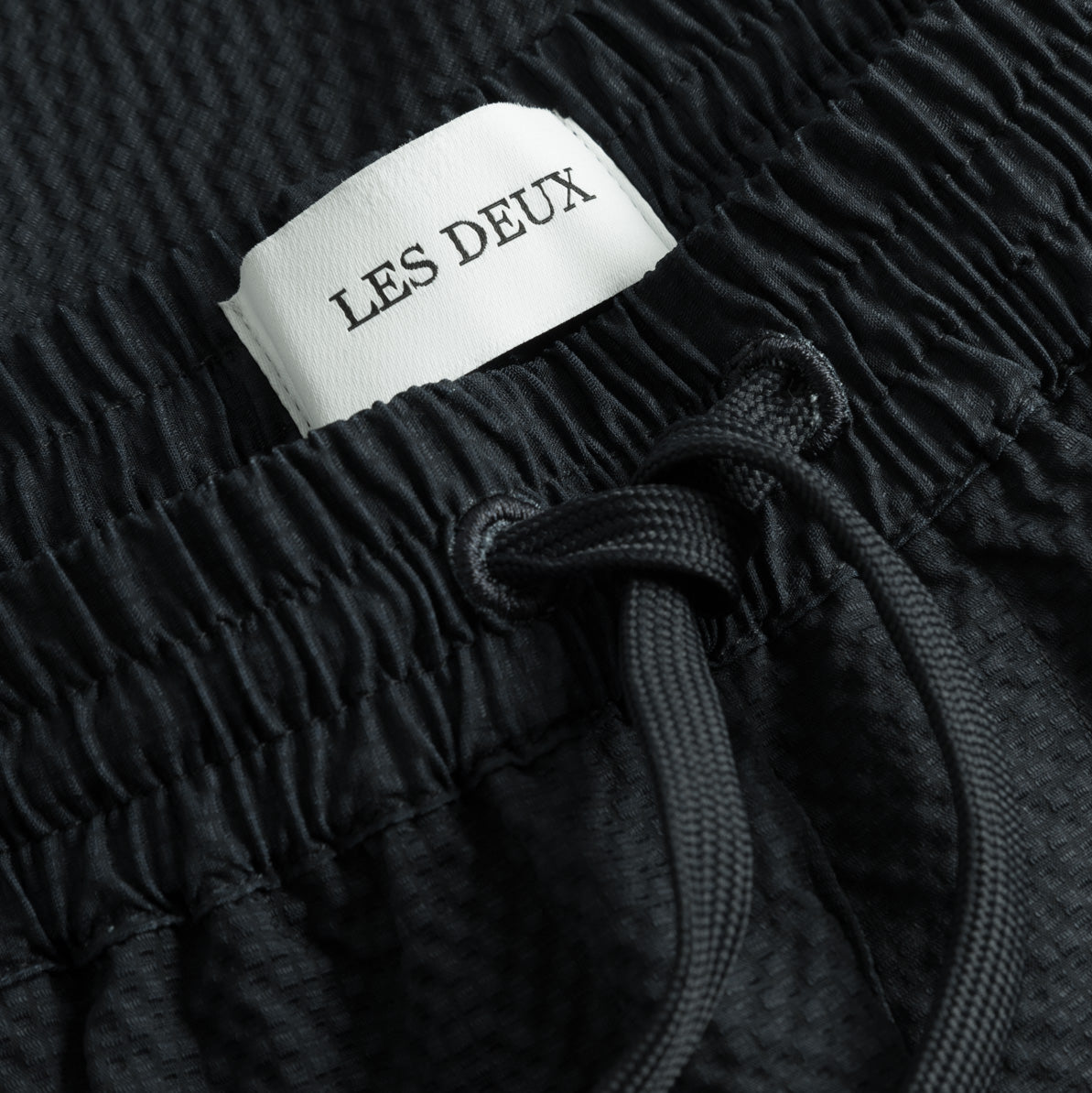 Les Deux M Swim Stan Seersucker Swim Shorts 2.0, Dark Navy