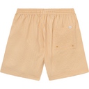 Les Deux M Swim Stan Stripe Seersucker Swim Shorts, Mustard Yellow/Light Ivory