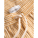 Les Deux M Swim Stan Stripe Seersucker Swim Shorts, Mustard Yellow/Light Ivory