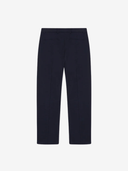 Les Deux M Trousers Como Solid Slack Pants - Dark Navy Blue