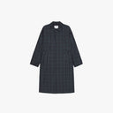 Les Deux OUTERWEAR Mateo Check Coat-Dark Navy