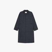 Les Deux OUTERWEAR Mateo Check Coat-Dark Navy