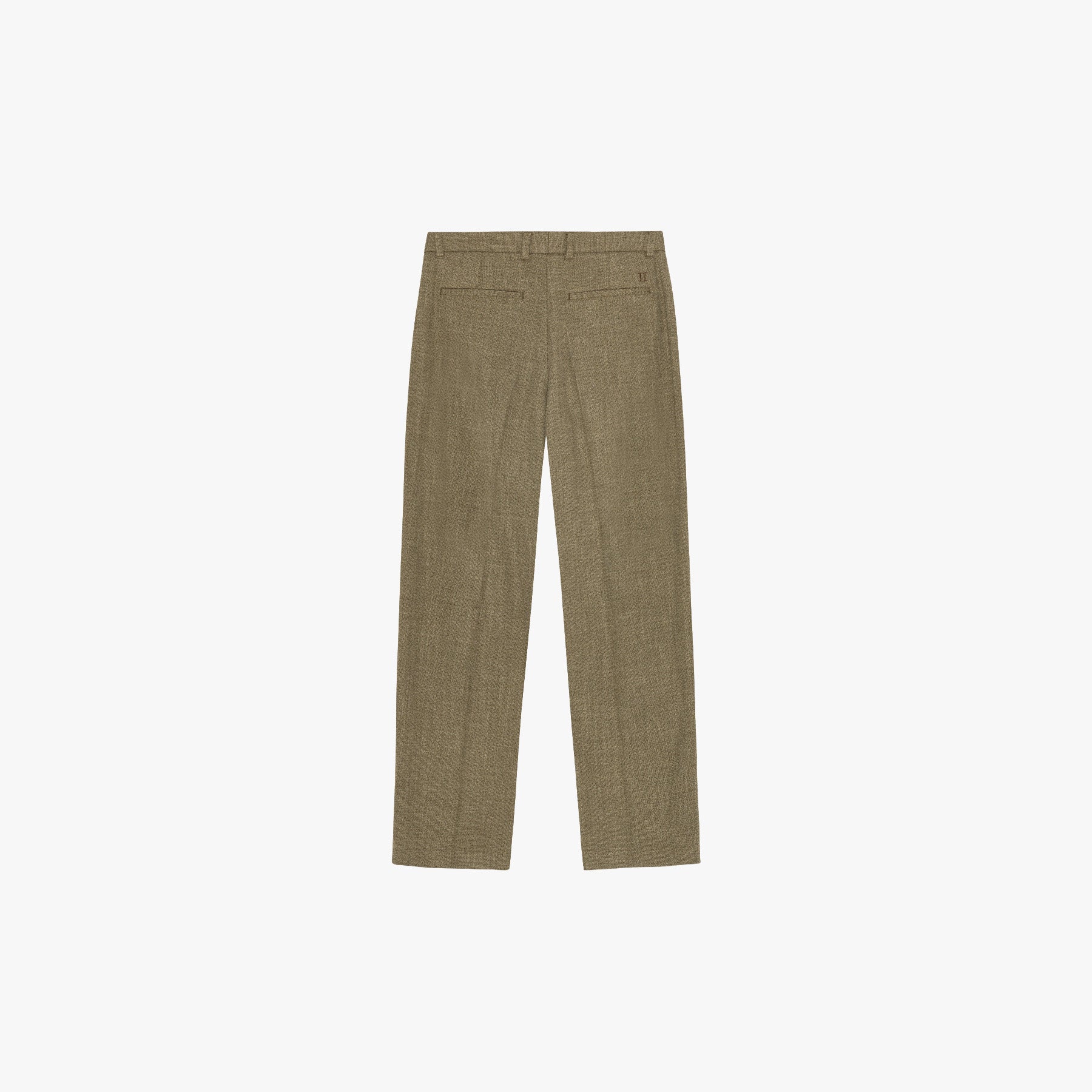 Les Deux PANTS Randall Melange Suit Pants-Teak Brown