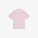 Les Deux SHIRT Crocus Pink / XS Lukas Stripe Cotton Linen Ss Shirt