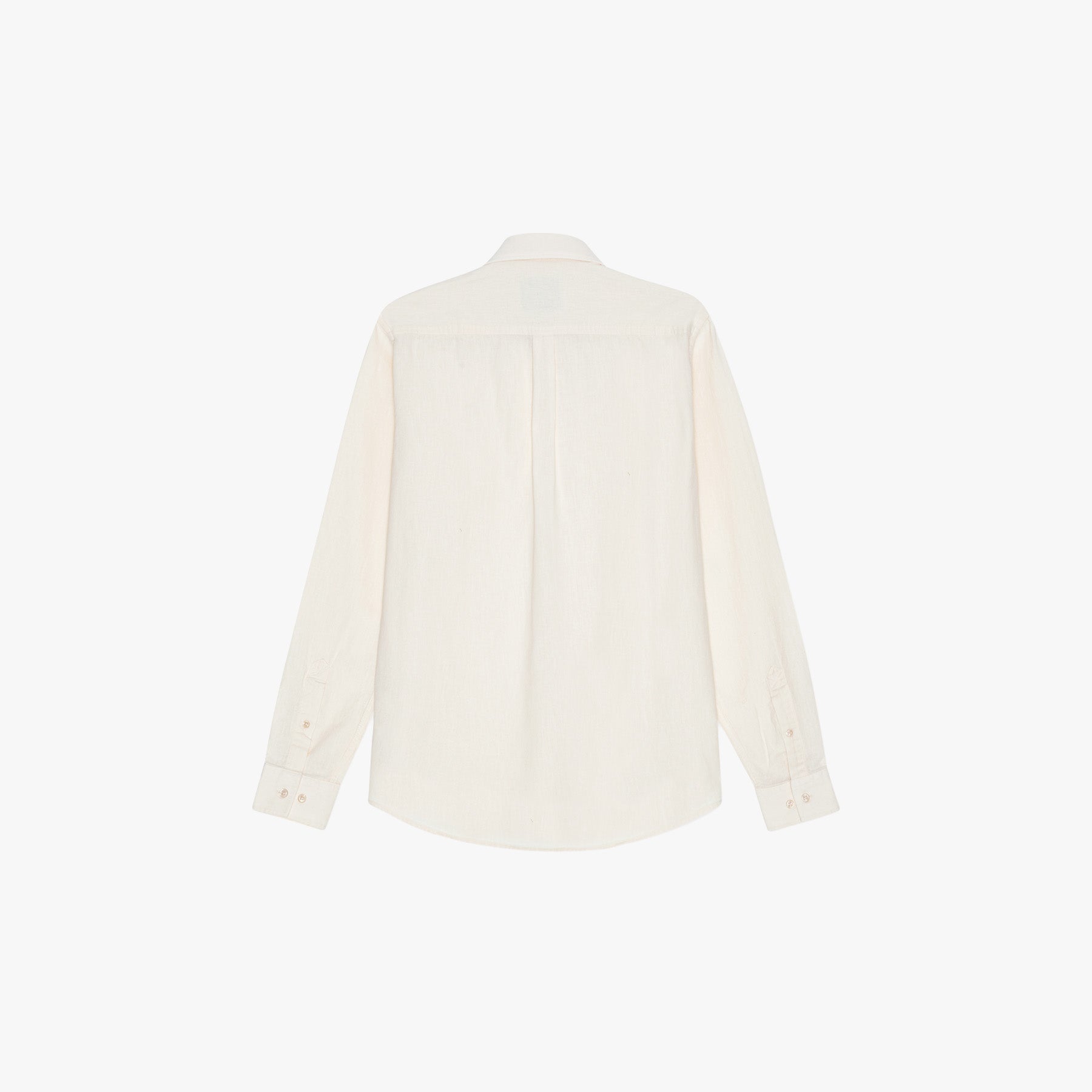 Les Deux Shirt Konrad  Cotton Linen Shirt-Eggnog White