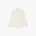 Les Deux Shirt Konrad  Cotton Linen Shirt-Eggnog White