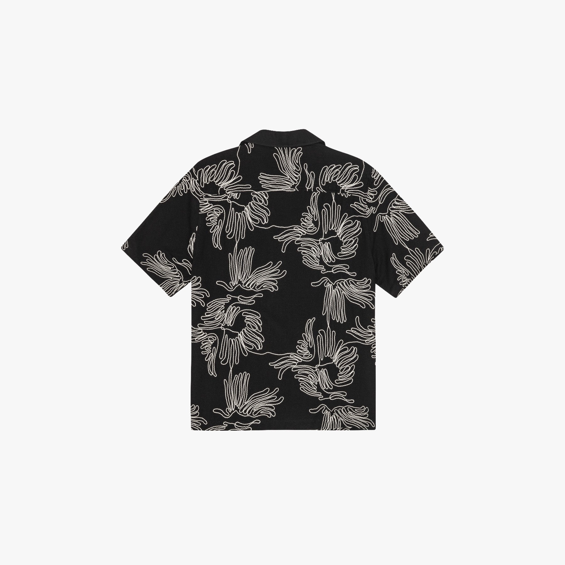 Les Deux SHIRT Liam AOE Flower Ss Shirt-Black