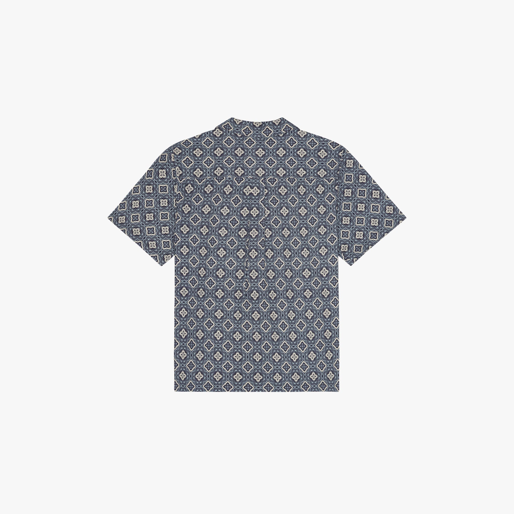 Les Deux SHIRT Lukas Arabesque Aop Ss Shirt-Blue Fog