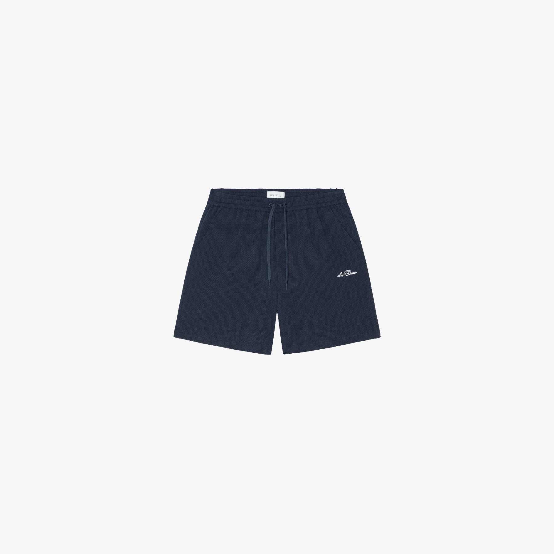 Les Deux SHORTS Dark Navy / XS Stan Seersucker Swim Shorts-Dark Navy