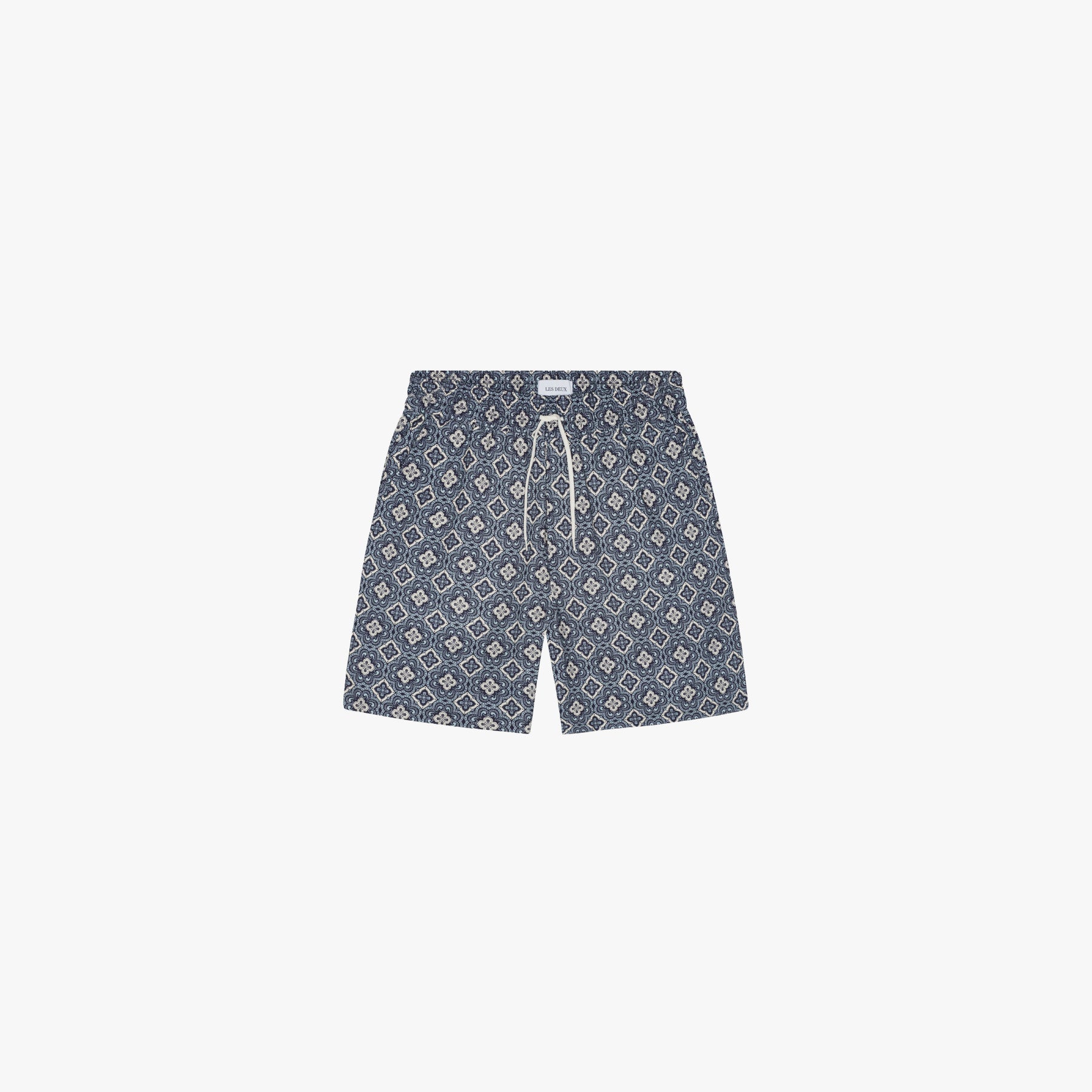 Les Deux SHORTS Harry Arabesque Aop Shorts-Blue Fog
