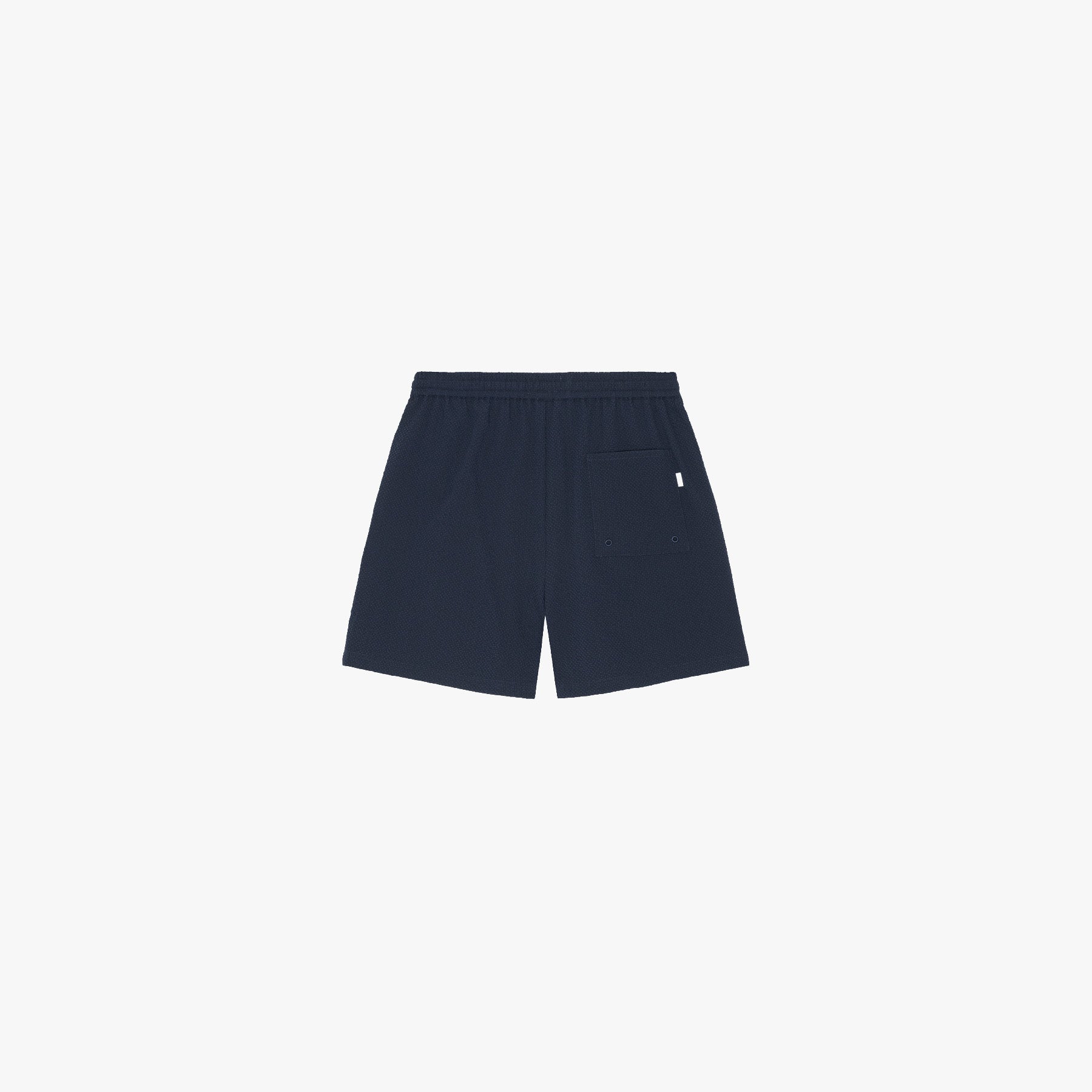 Les Deux SHORTS Stan Seersucker Swim Shorts-Dark Navy