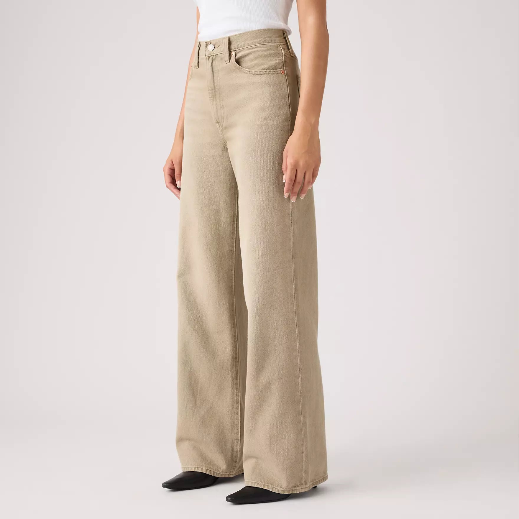Levis Jeans Ribcage Wide Leg H223 Chipped Winter TWI - Brown
