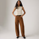 Levis Long Bottoms Baggy Dad Barrel - Washed Bison