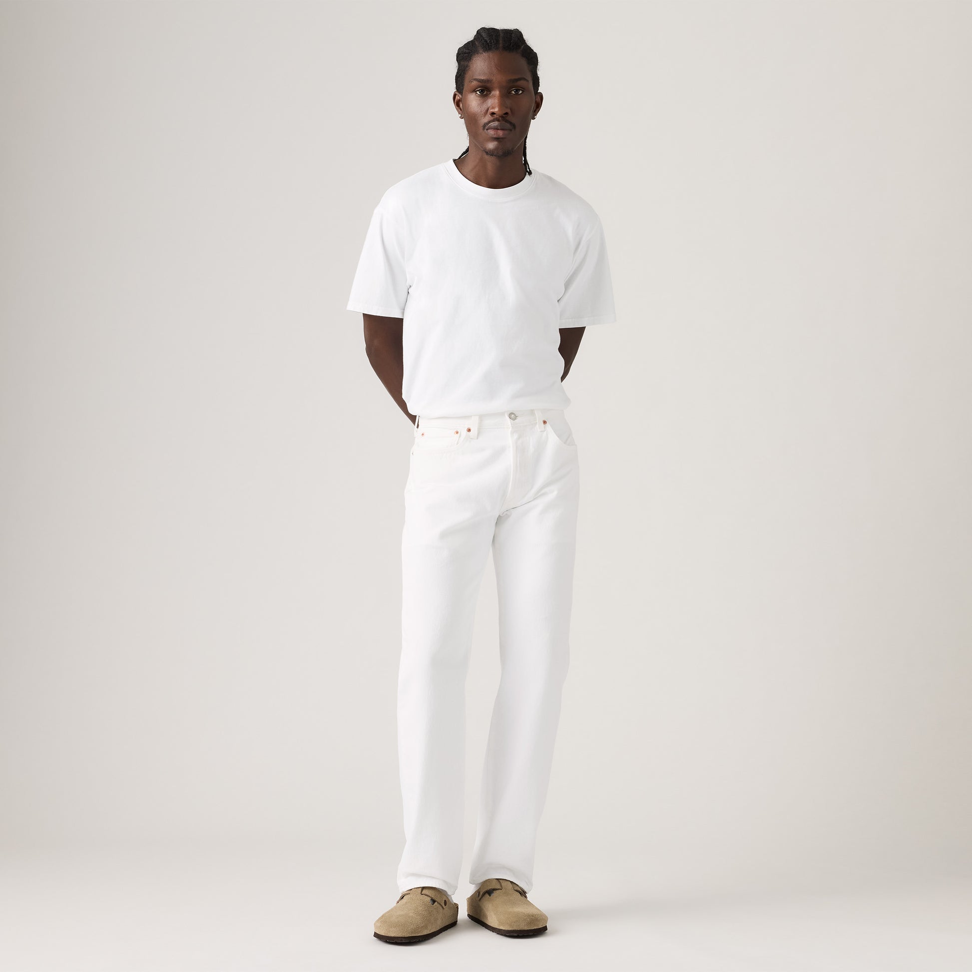 Levis M Denim 501 Original - Chill White