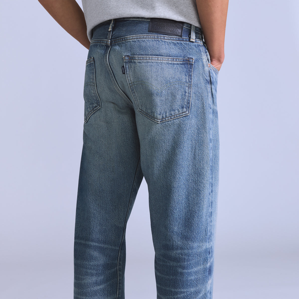 Levis M Denim Blue Tab Anchor Relaxed - Saddle Rock Mij Medium Indigo