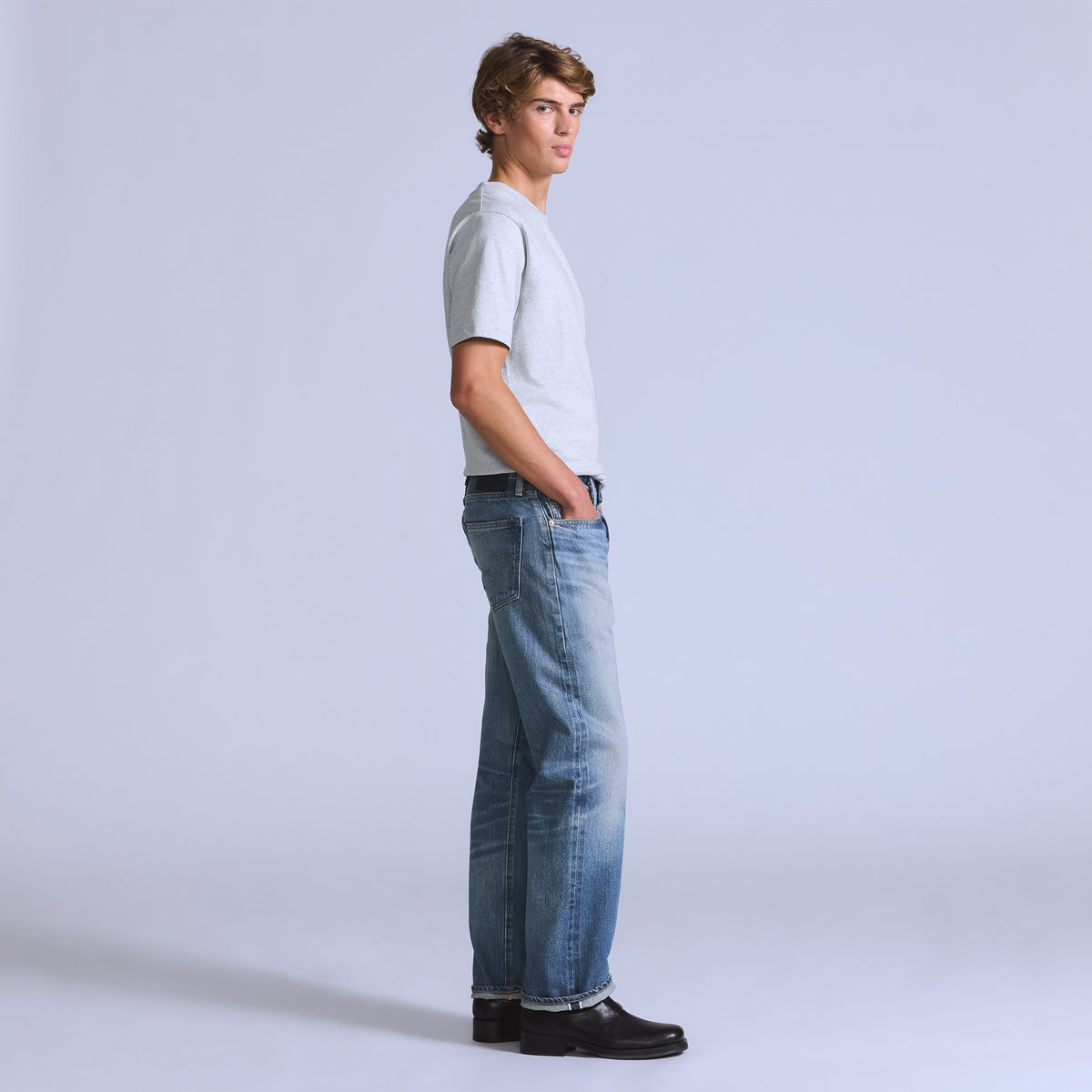 Levis M Denim Blue Tab Anchor Relaxed - Saddle Rock Mij Medium Indigo