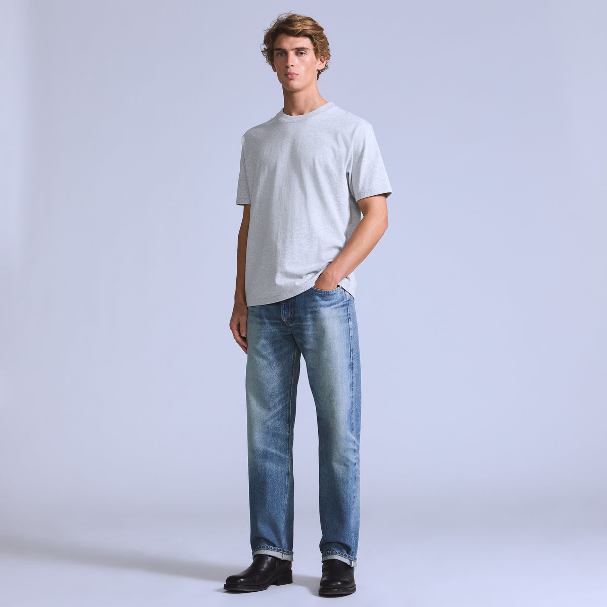 Levis M Denim Blue Tab Anchor Relaxed - Saddle Rock Mij Medium Indigo