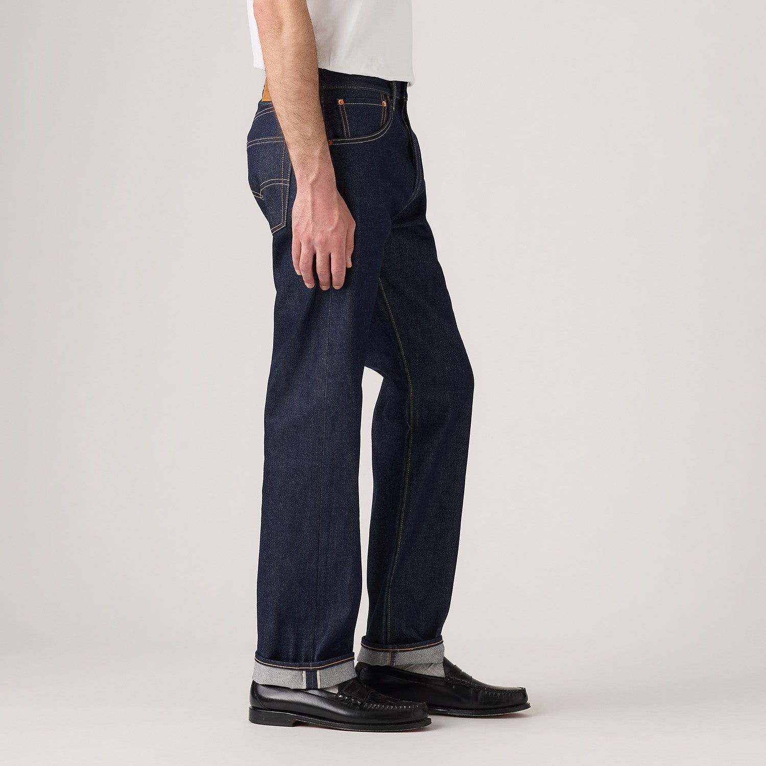 Levis M Denim Pant 501 Original, Hudson Selvedge Rigid