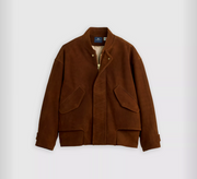 Levis M Jacket Blue Tab Suede Bomber - Toffee