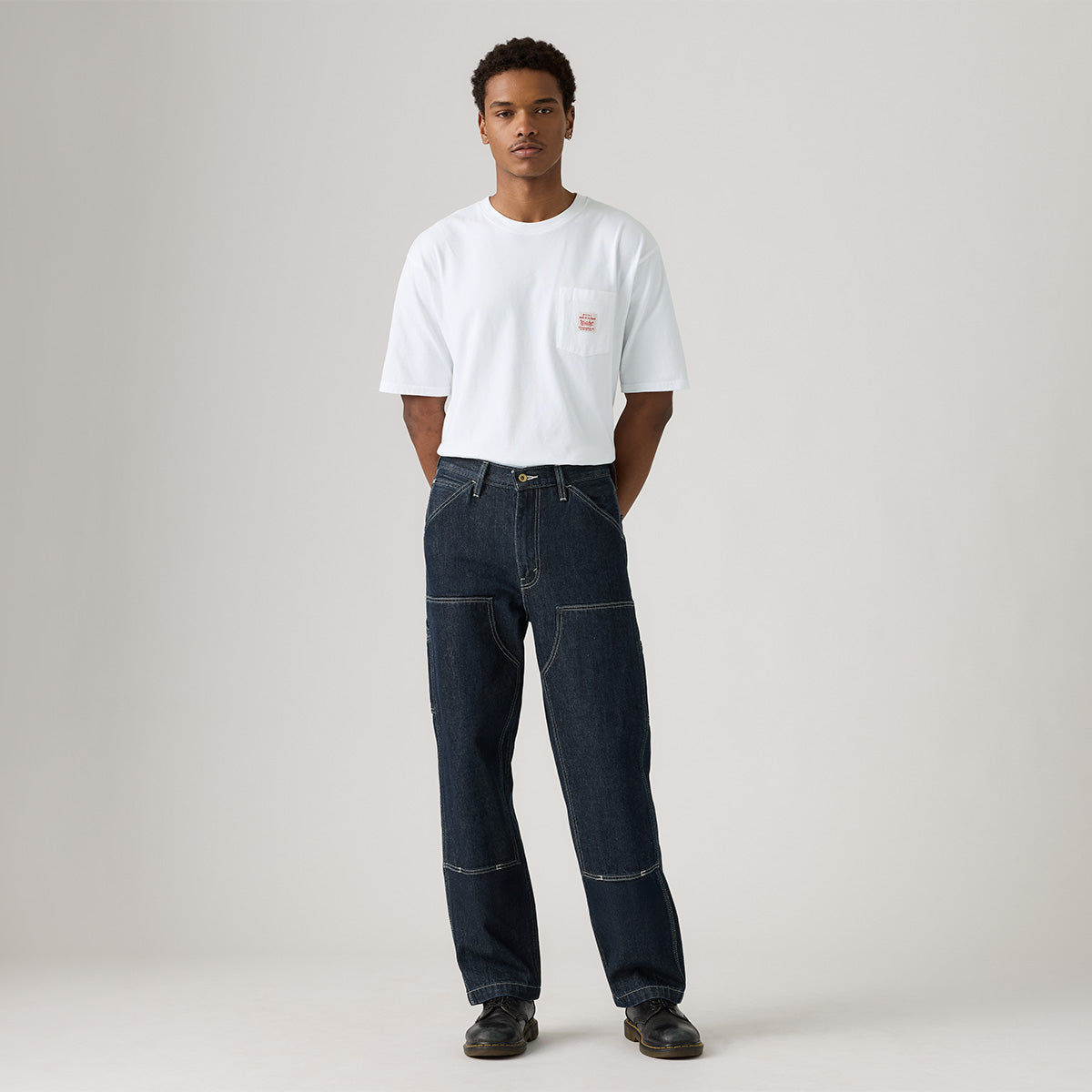 Levis M Pants 568 Loose Straight Double Knee