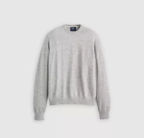 Levis M Sweater Blue Tab Cashmere Sweater - BT Stone Grey