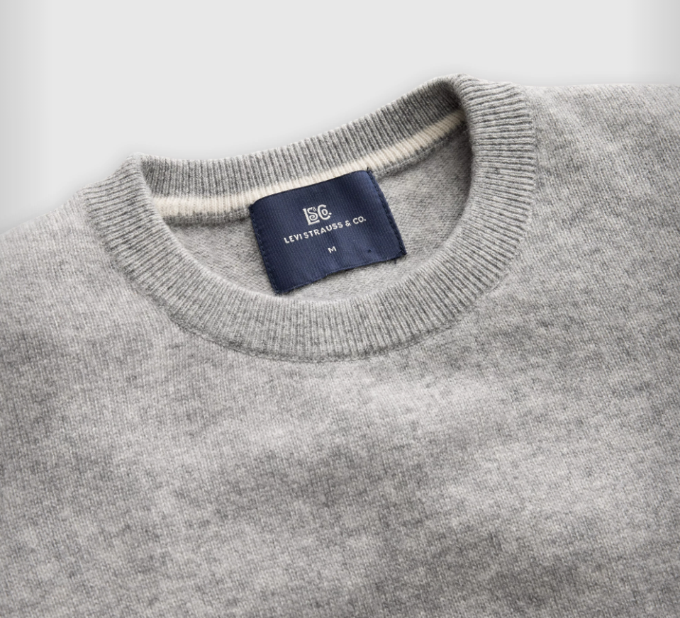 Levis M Sweater BT Stone Grey / S Blue Tab Cashmere Sweater - BT Stone Grey