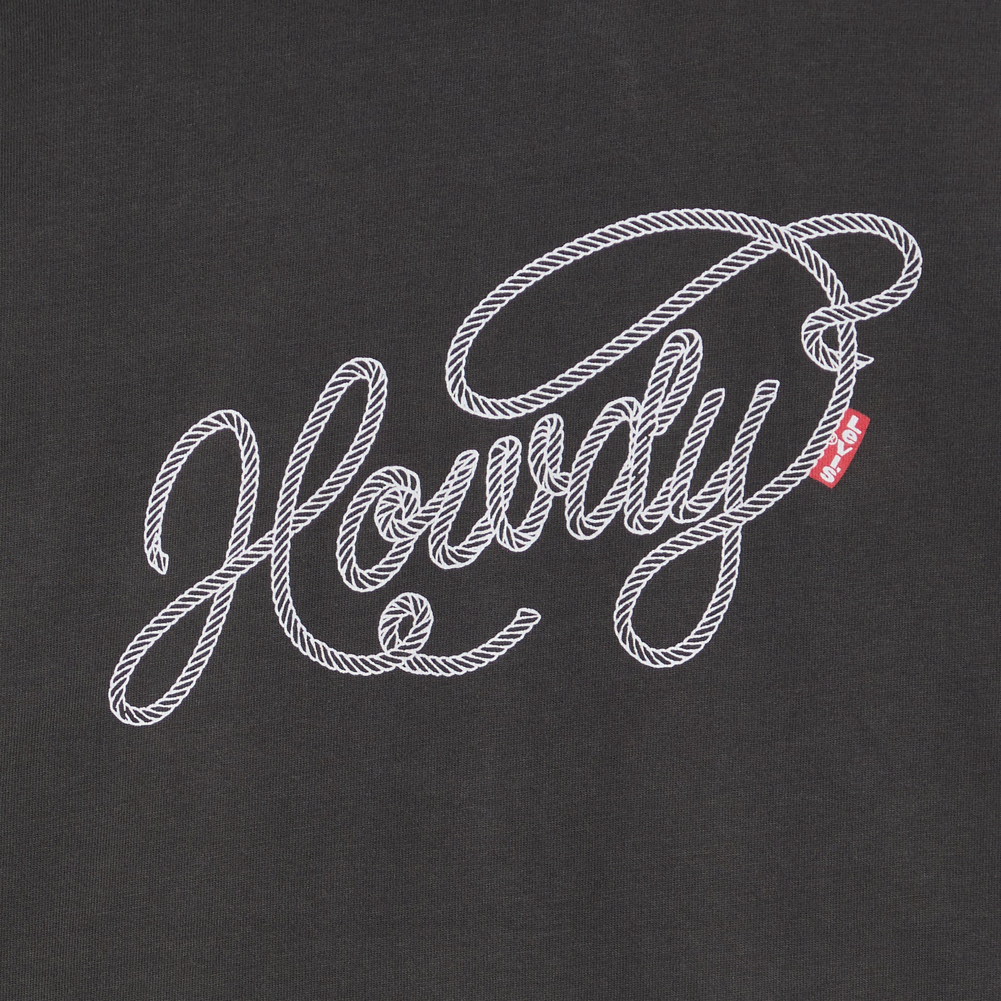 Levis Short Sleeve Tees Tabor Tee Howdy Script Pirate - Black