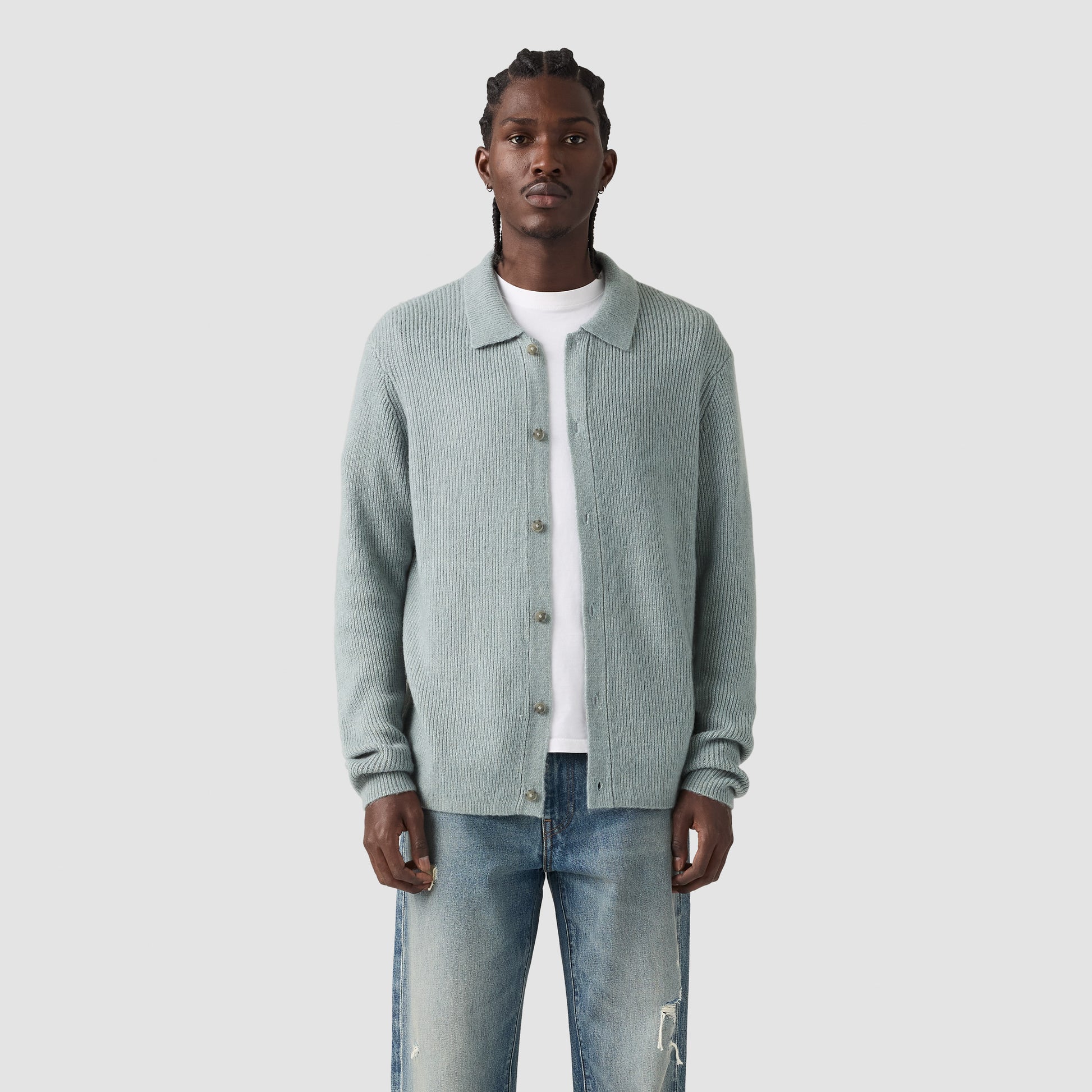 Levis Sweaters Catalina Cardigan - Lead Grey