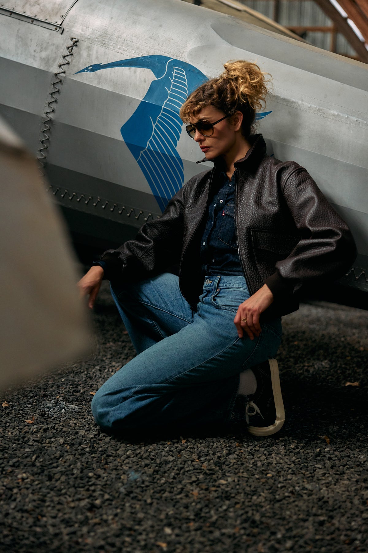 Levis W Jacket Blue Tab Flight Jacket - Ganache