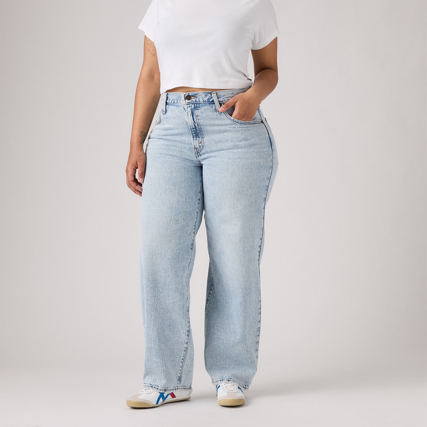 Levis W Pants Baggy Dad -  Fan Flare Light Wash