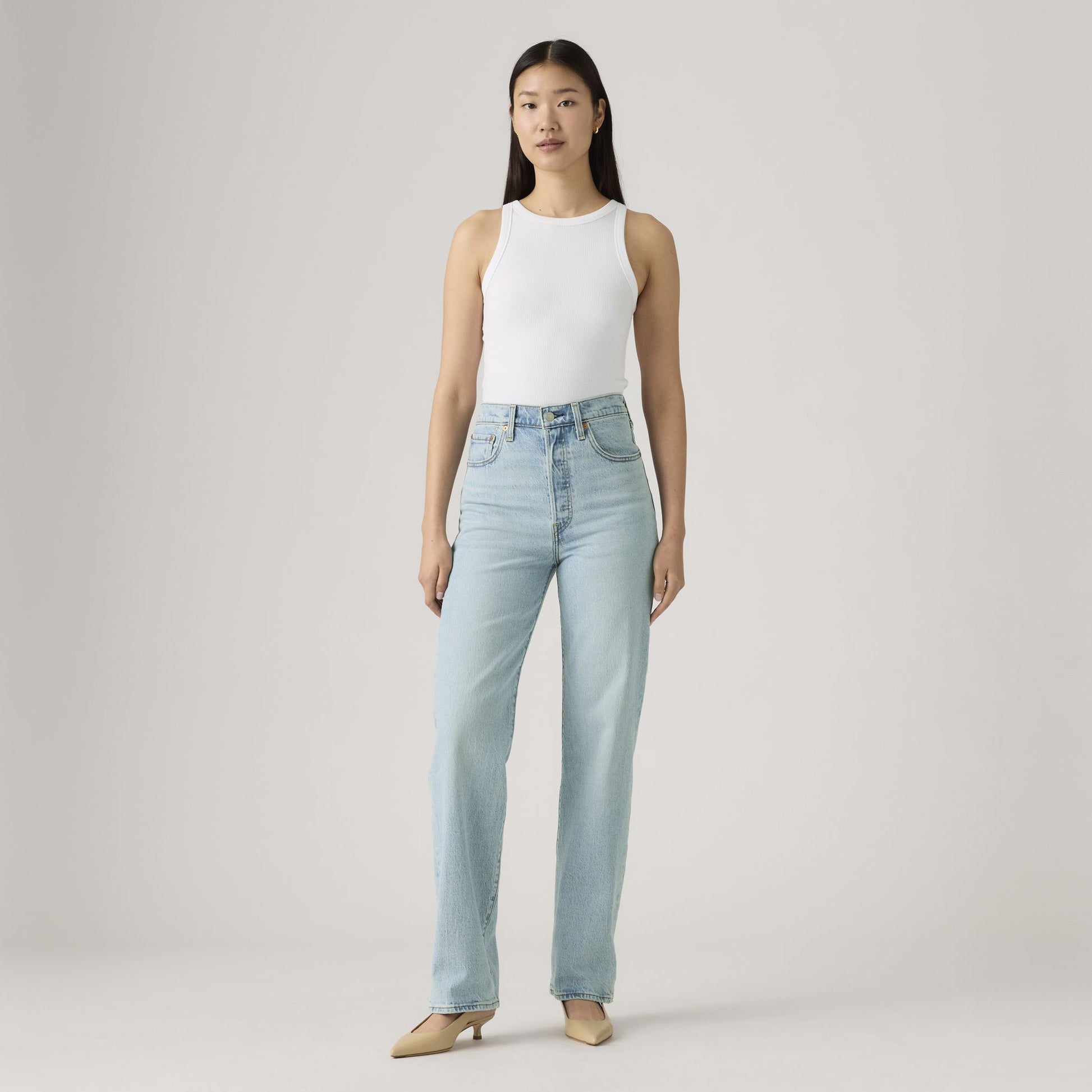 Levis W Pants Blasted Stone Clean / 25x32 Ribcage Full Length