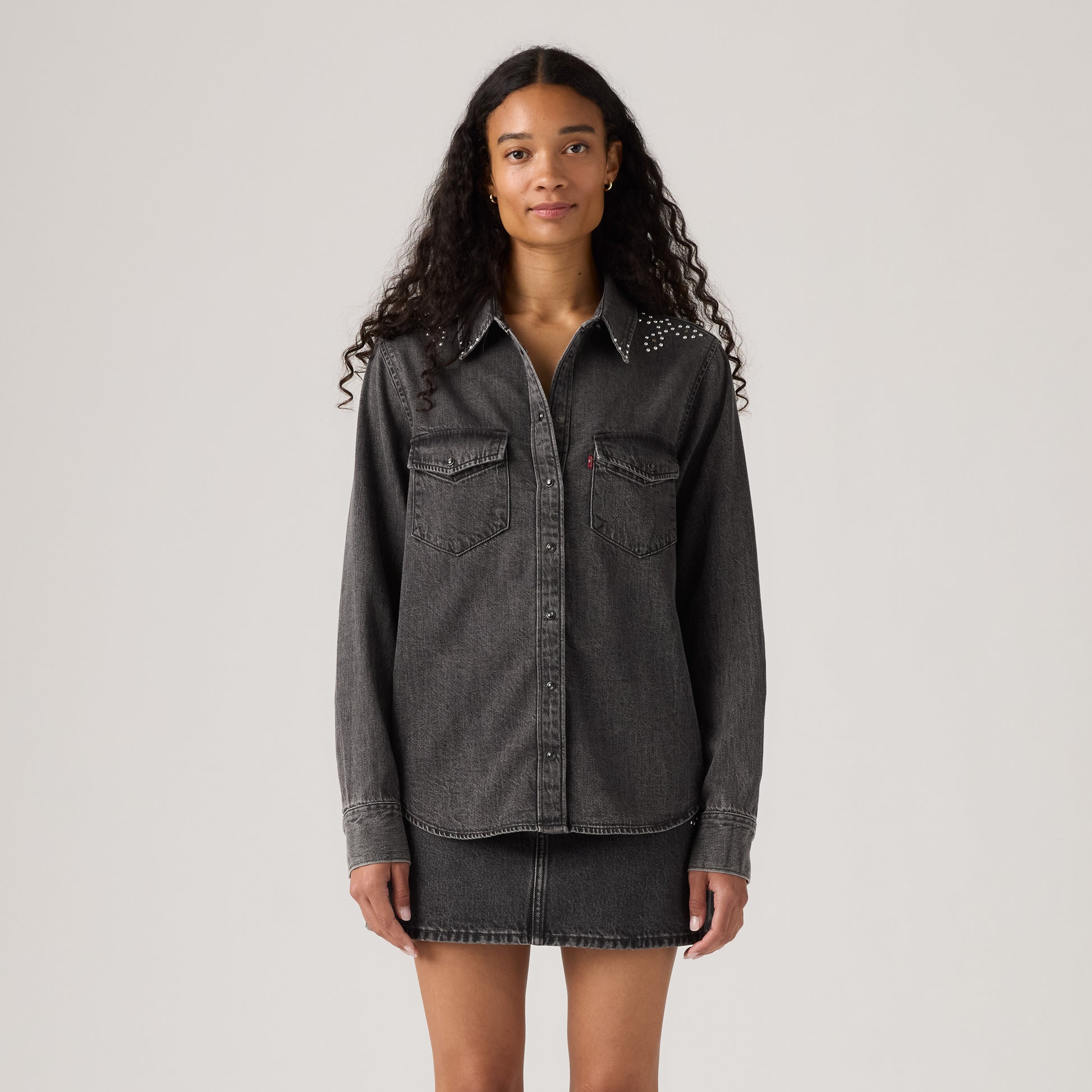 Levis W Shirt Iconic Western Shirt - Bejewled
