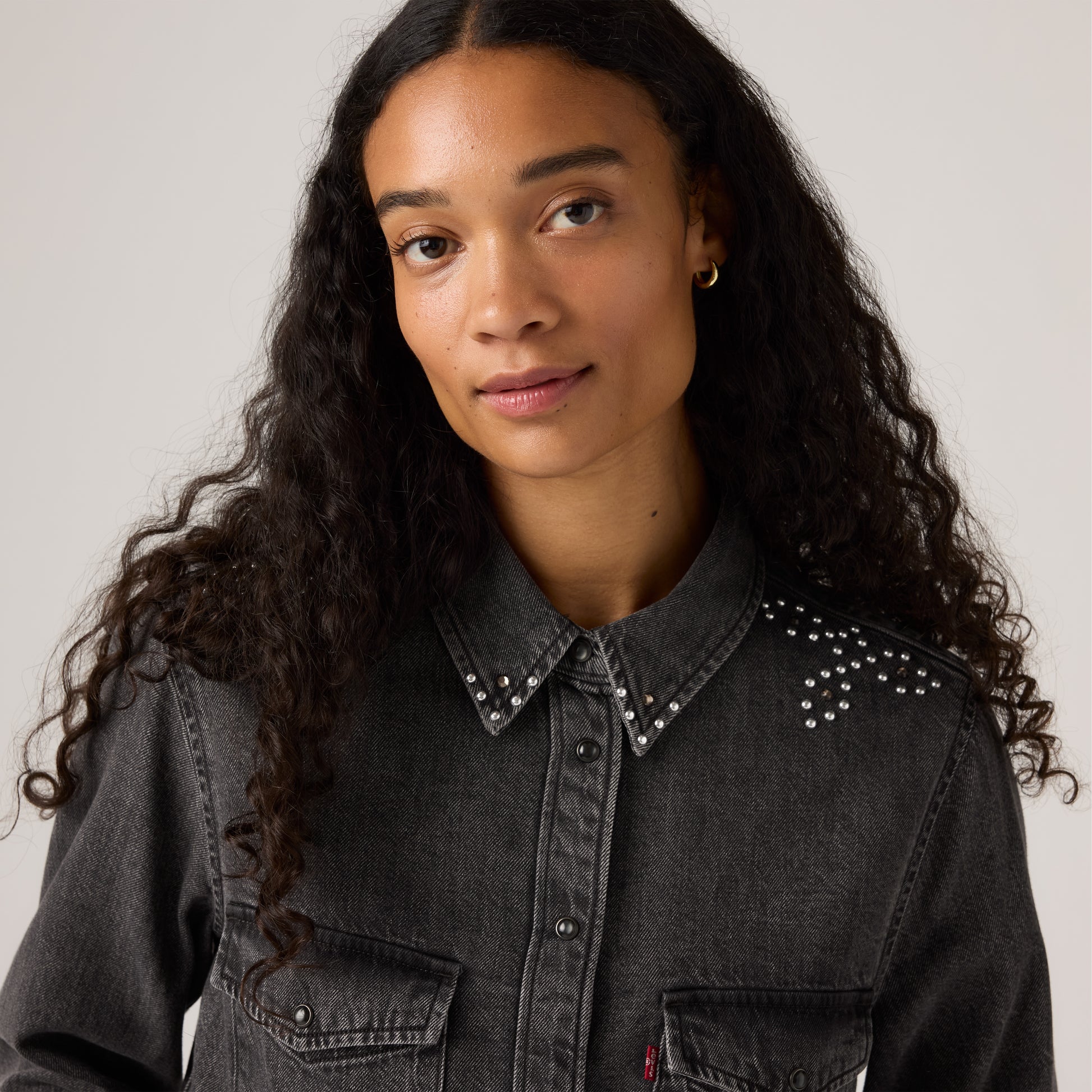 Levis W Shirt Iconic Western Shirt - Bejewled