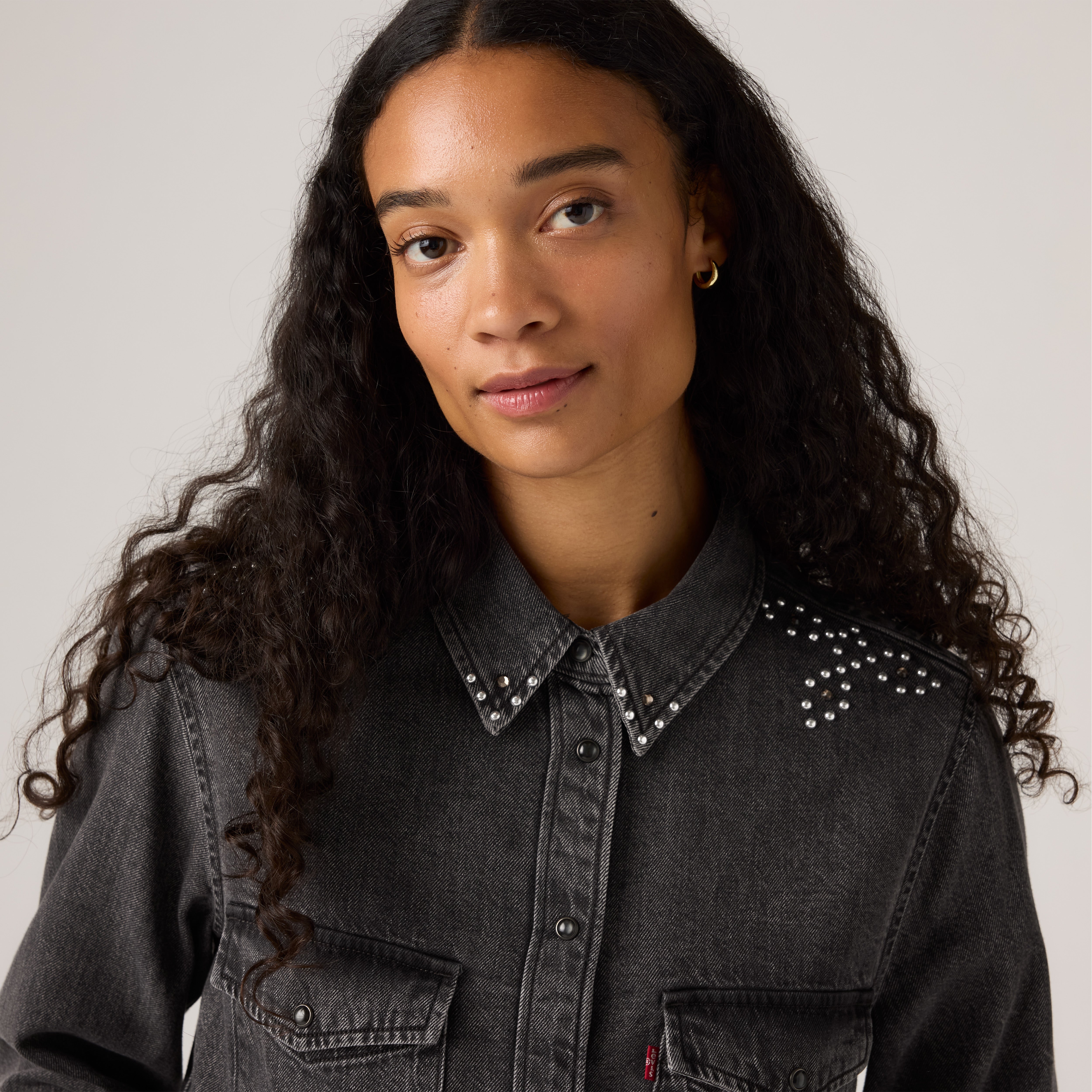 Levis W Shirt Iconic Western Shirt - Bejewled