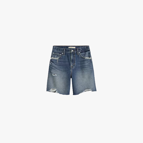 Levis W Shorts Ribcage Short Zip - Like It Love It Dark Indigo