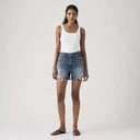 Levis W Shorts Ribcage Short Zip - Like It Love It Dark Indigo