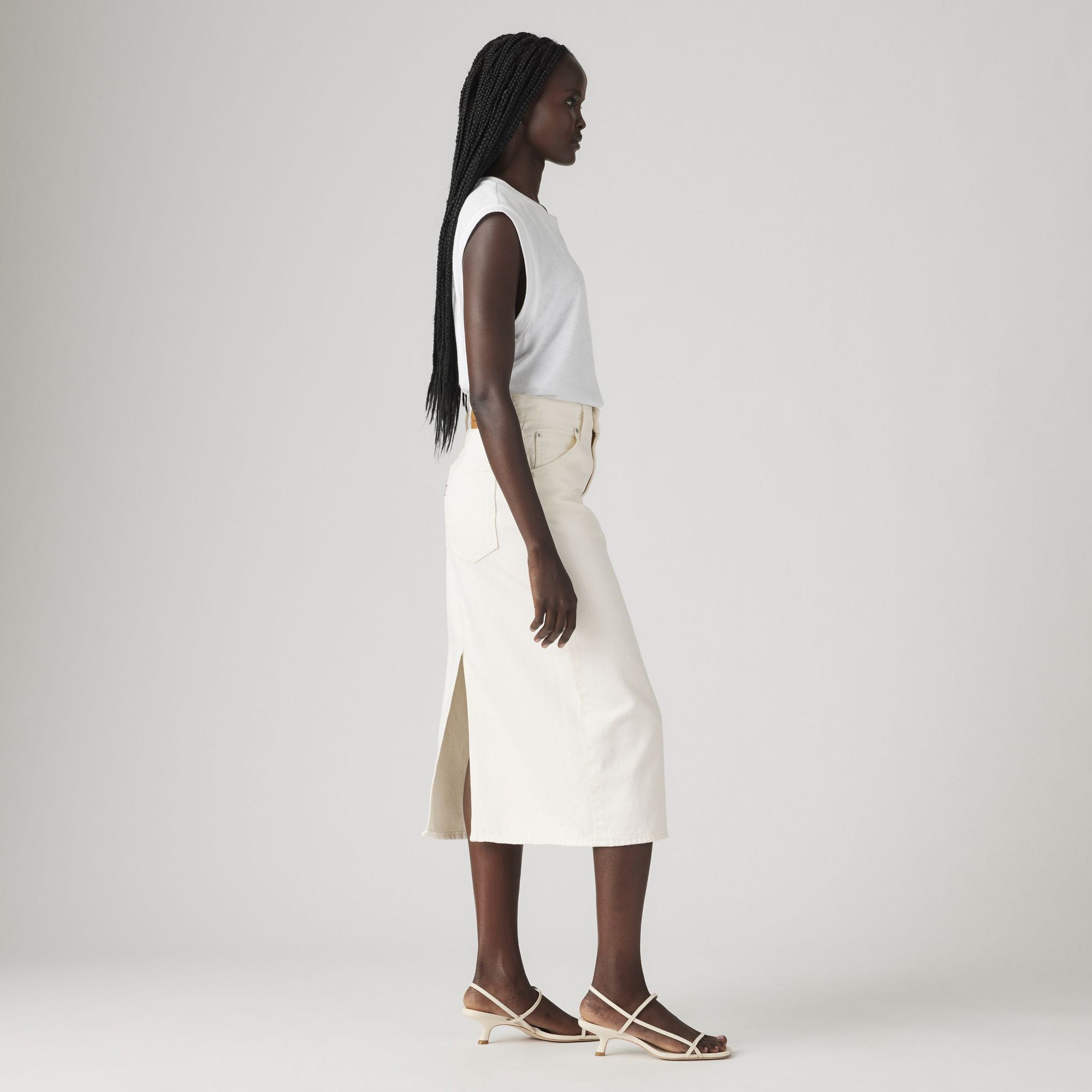 Levis W Skirt HR Back Slit Skirt