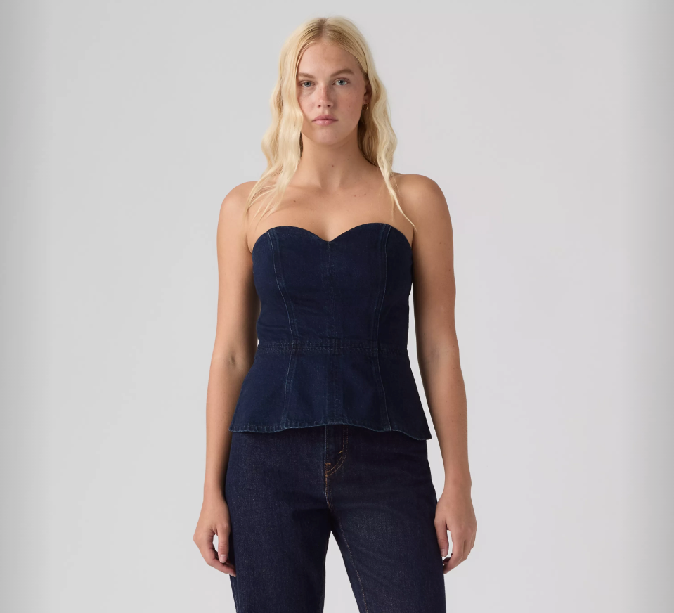 Levis W Top Dark Wash / XS Sweetheart Bustier - Big Brag Bustier