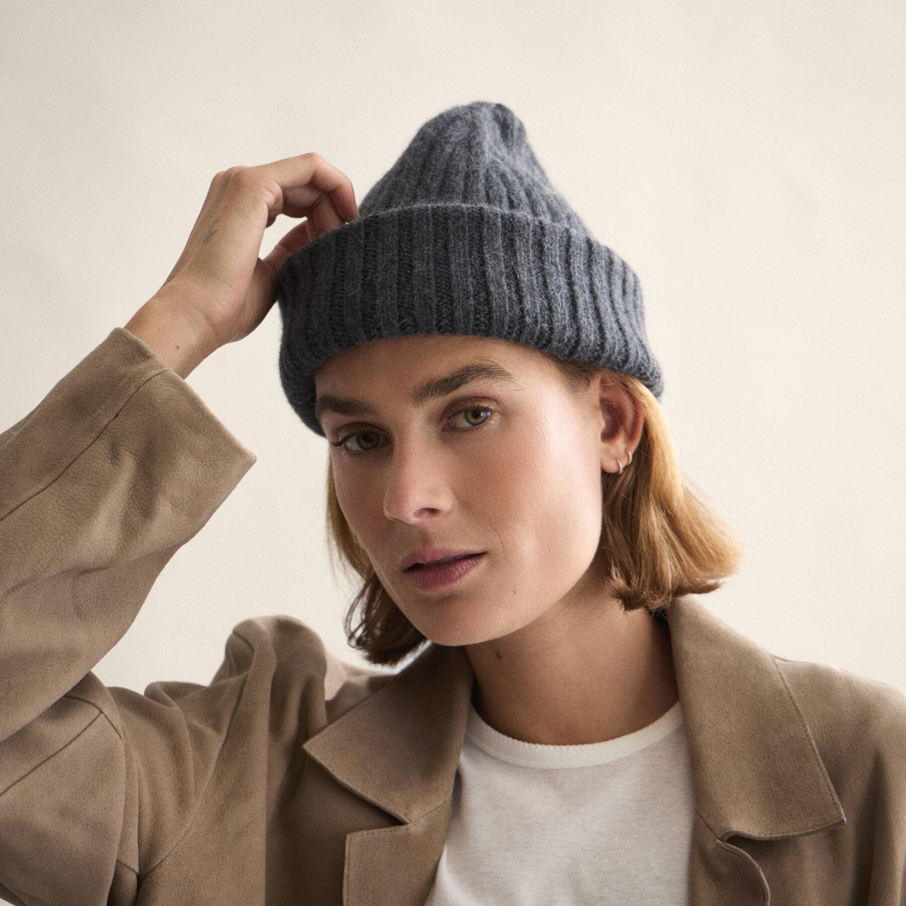 Large Beanie, Graphite